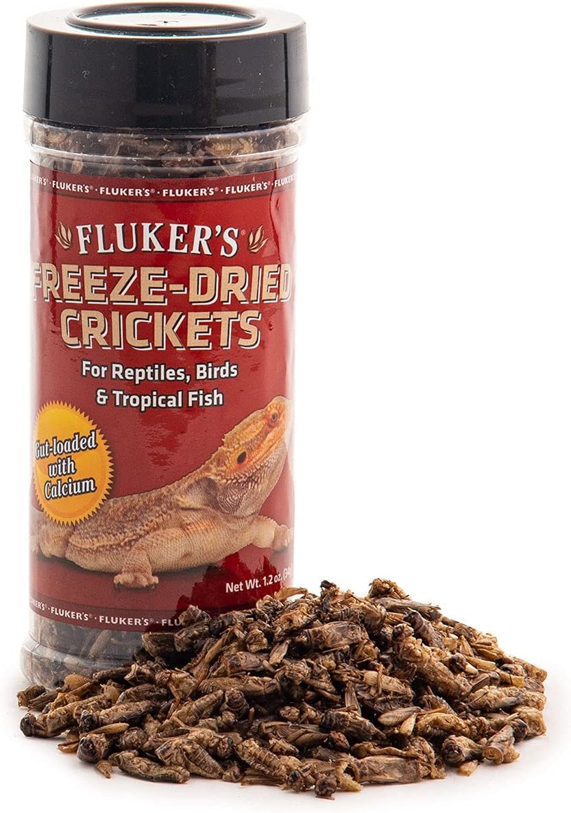 Freeze Dried Insects Dry Reptile Food Crickets - 1.2oz Fluker's Freeze Dried Insects