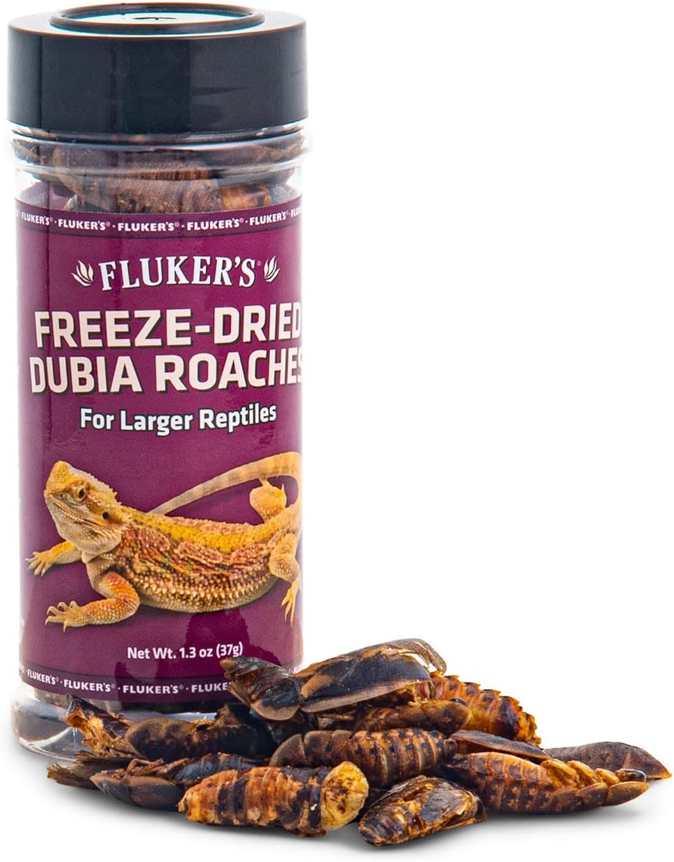 Freeze Dried Insects Dry Reptile Food Dubia Roaches - 1.3oz Fluker's Freeze Dried Insects