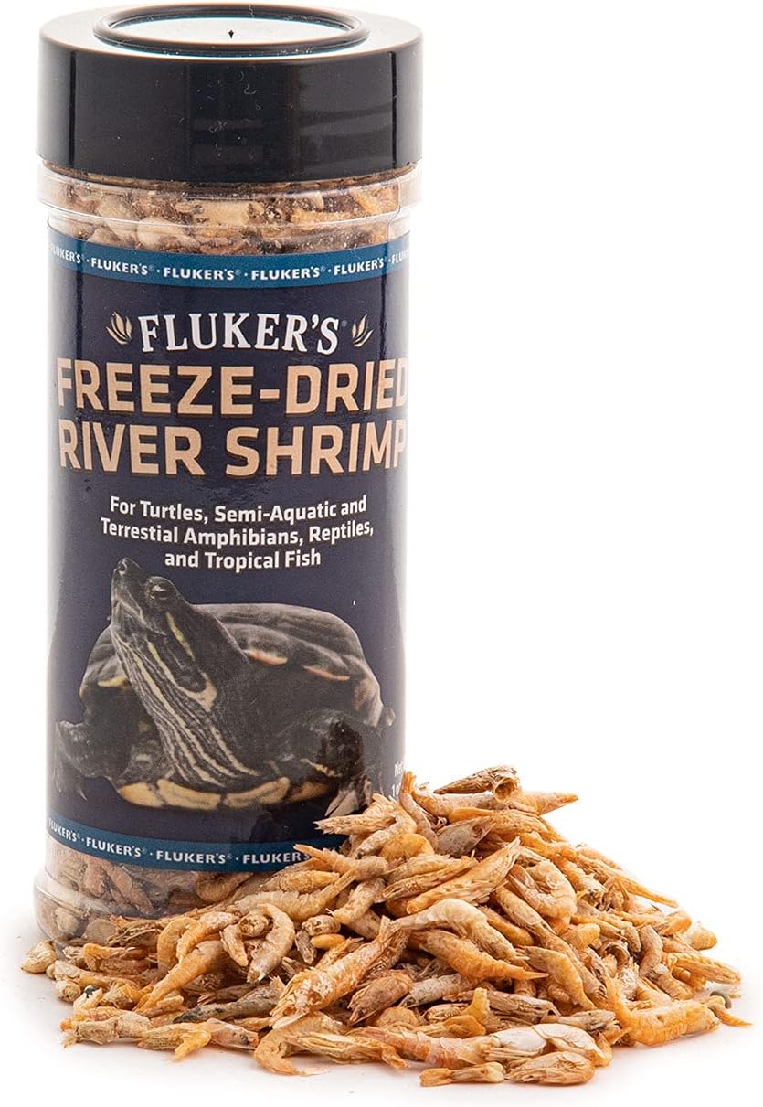 Freeze Dried Insects Dry Reptile Food River Shrimp - 1oz Fluker's Freeze Dried Insects