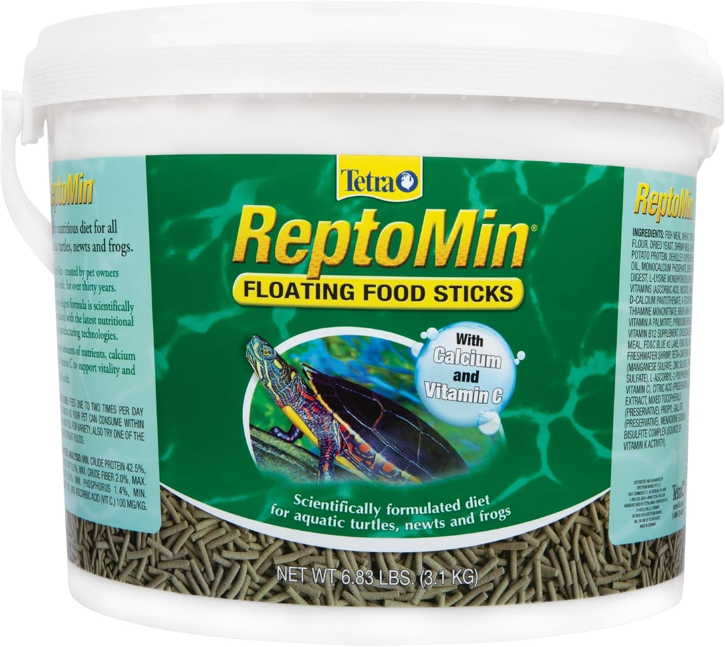 Fuzzy Acres Rodents Dry Reptile Food 109.28 oz/ 6.83 lbs Tetra ReptoMin Floating Food Sticks